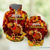 Turkey Happy Thanksgiving All Over Print 3D Hoodie Cute Gift Product Photo 1