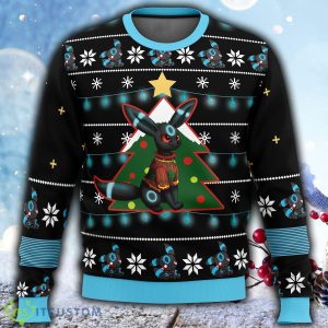 Umbreon Pokemon Ugly Christmas 3D Sweater For Men And Women Gift Christmas - Umbreon Pokemon Ugly Christmas Sweater_2