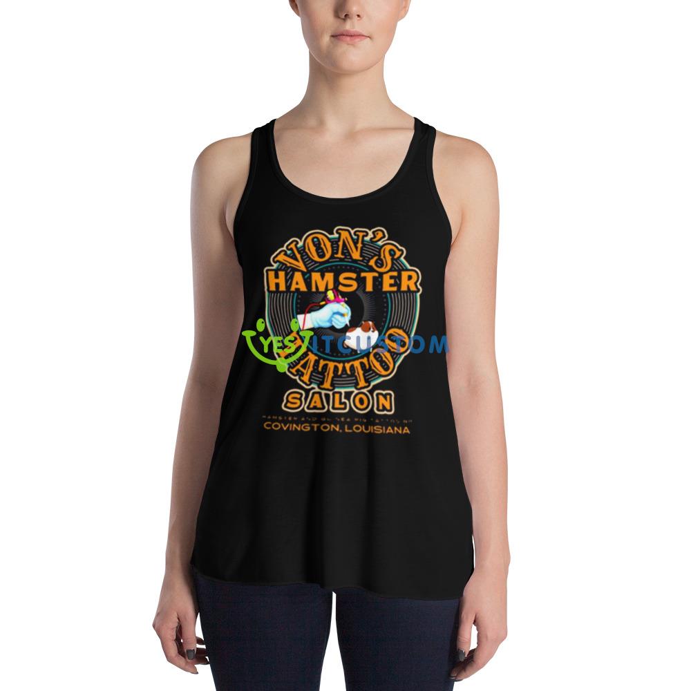 Vons Hamster Tattoo Salon shirt 3 Vons Hamster Tattoo Salon shirt - 8800 Women's Flowy Racerback Tank