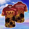 Washington Commanders NFL Flower Hawaiian Shirt Style Gift For Fans Product Photo 1
