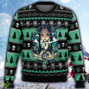 Wednesday Addams Ugly Christmas 3D Sweater For Men And Women Gift Christmas - Wednesday Addams Ugly Christmas Sweater_2