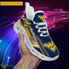 West Virginia Mountaineers NCAA2 Custom Name Max Soul Shoes Bet Gift For Men Women Fans Product Photo 1
