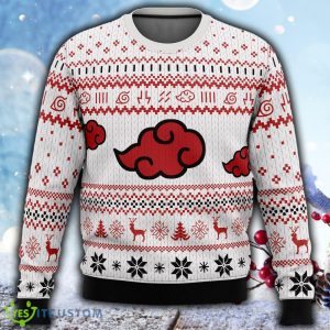 White Christmas Akatsuki Christmas 3D Sweater For Men And Women Gift Christmas - White Christmas Akatsuki Christmas Sweater_1