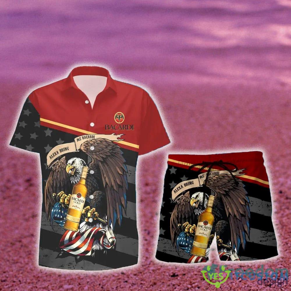 Bacardi Rum Eagle American Flag Gift Hawaiian Set Shirt And Short Summer Beach 5 Bacardi Rum Eagle American Flag Gift Hawaiian Set Shirt And Short Summer Beach - Bacardi Rum Eagle American Flag Hawaiian Shirt And Short_2