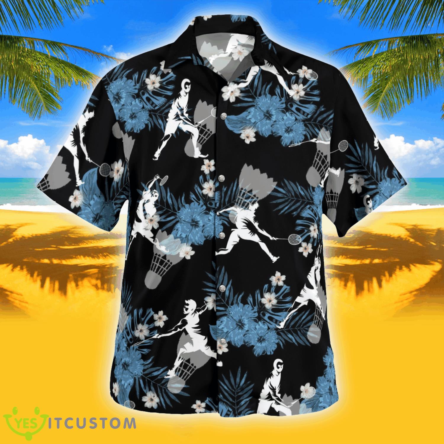 Badminton Hawaiian Shirt Summer Gift Product Photo 2