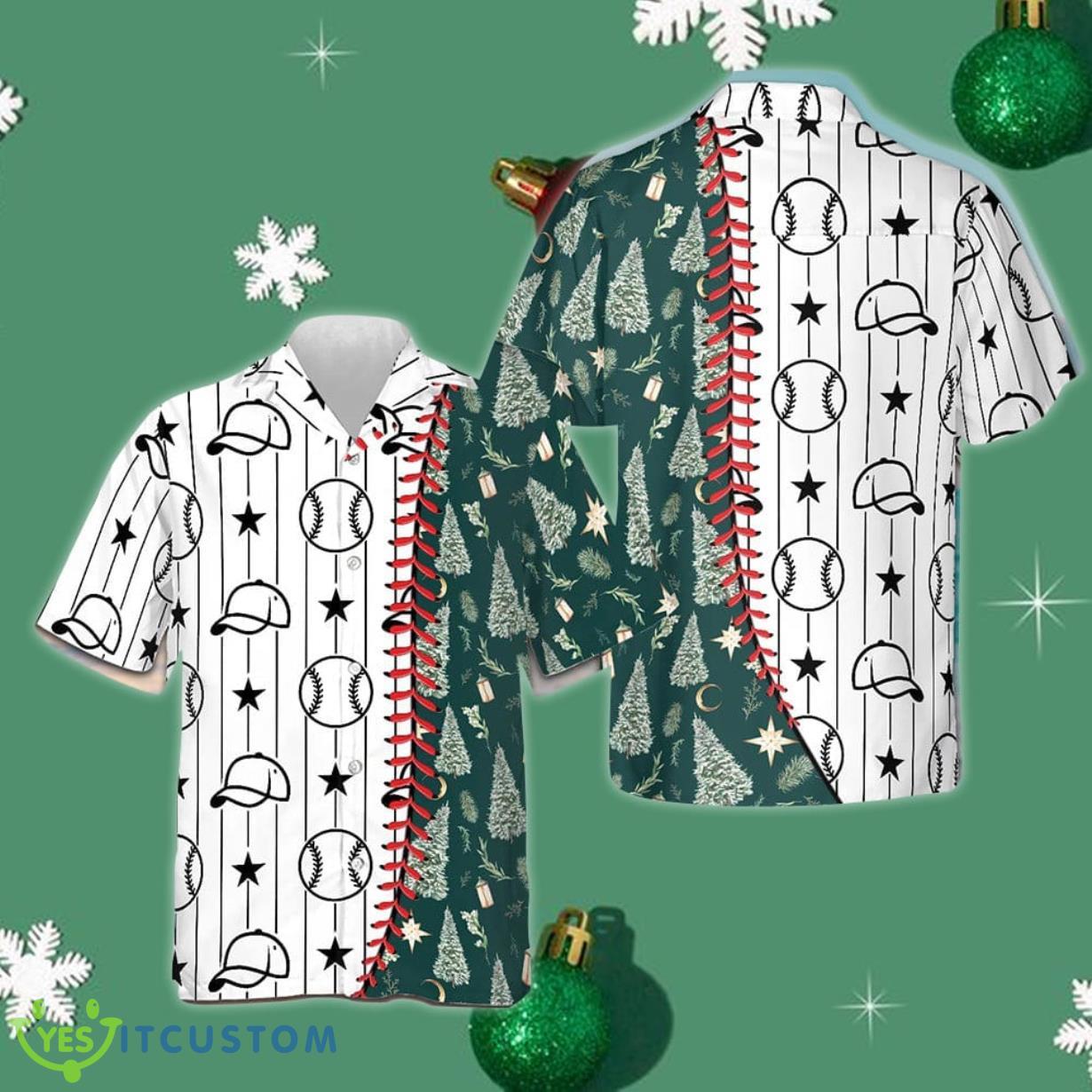 Baseball Christmas Hawaiian Shirt For Summer Baseball Lovers Gifts Product Photo 1