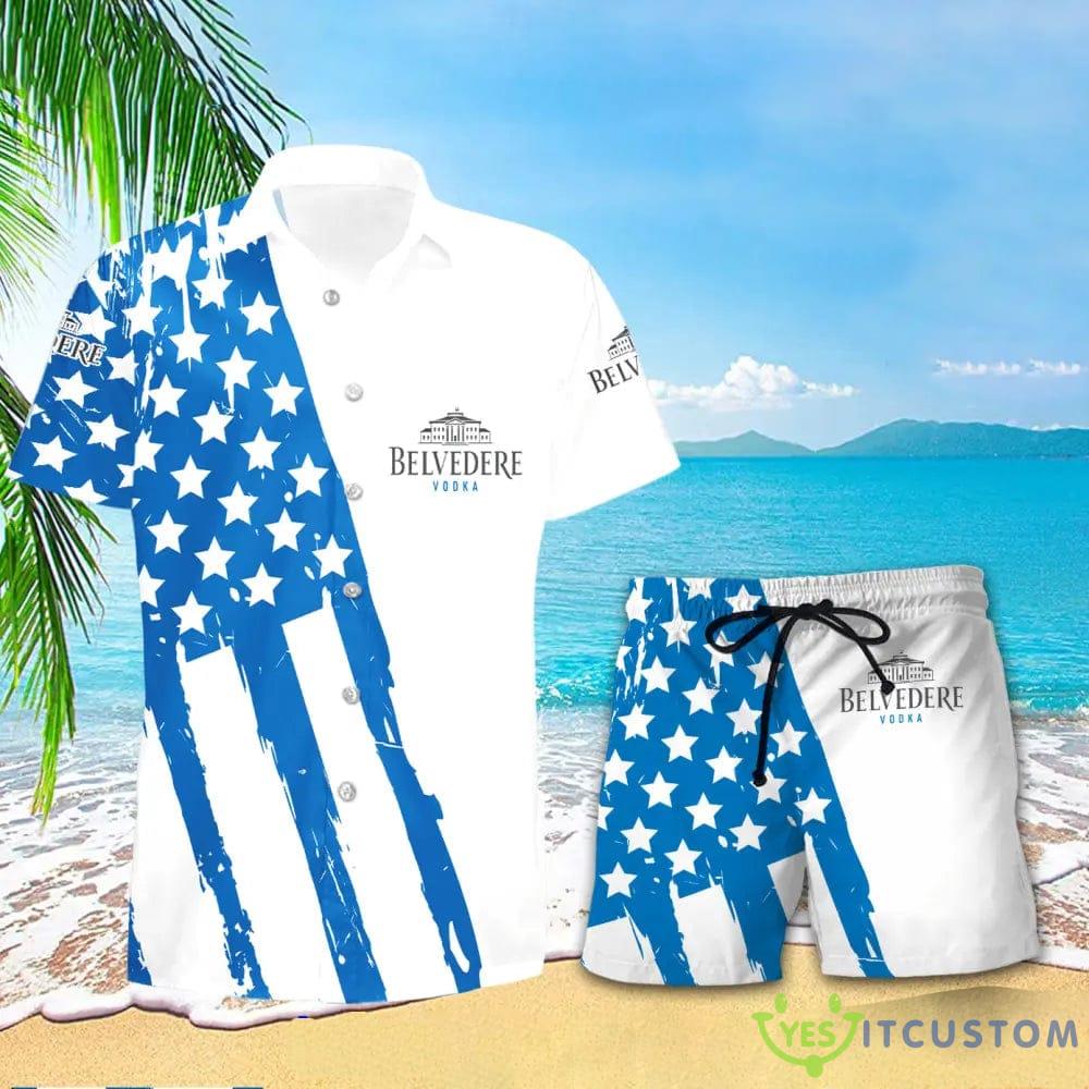 Belvedere Vodka USA Flag Hawaiian Combo Shirt And Short Gift Hawaiian For Mens 4 Belvedere Vodka USA Flag Hawaiian Combo Shirt And Short Gift Hawaiian For Mens - Belvedere Vodka USA Flag Hawaiian Shirt And Short_1