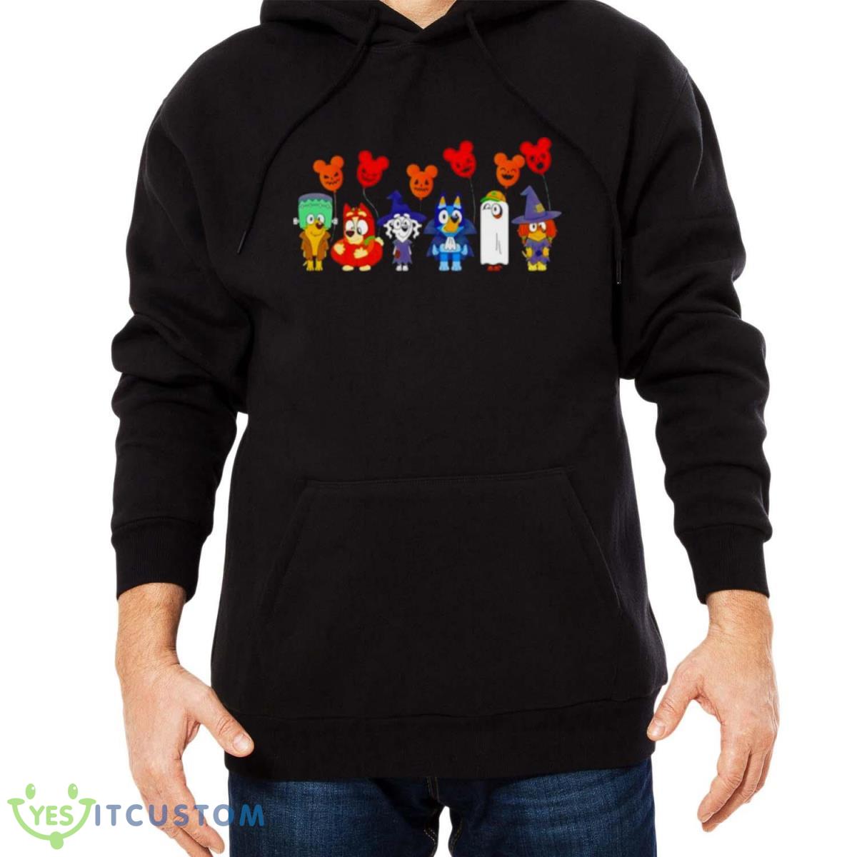Bluey Halloween Shirt 9 Bluey Halloween Shirt - Men Black Hoodie