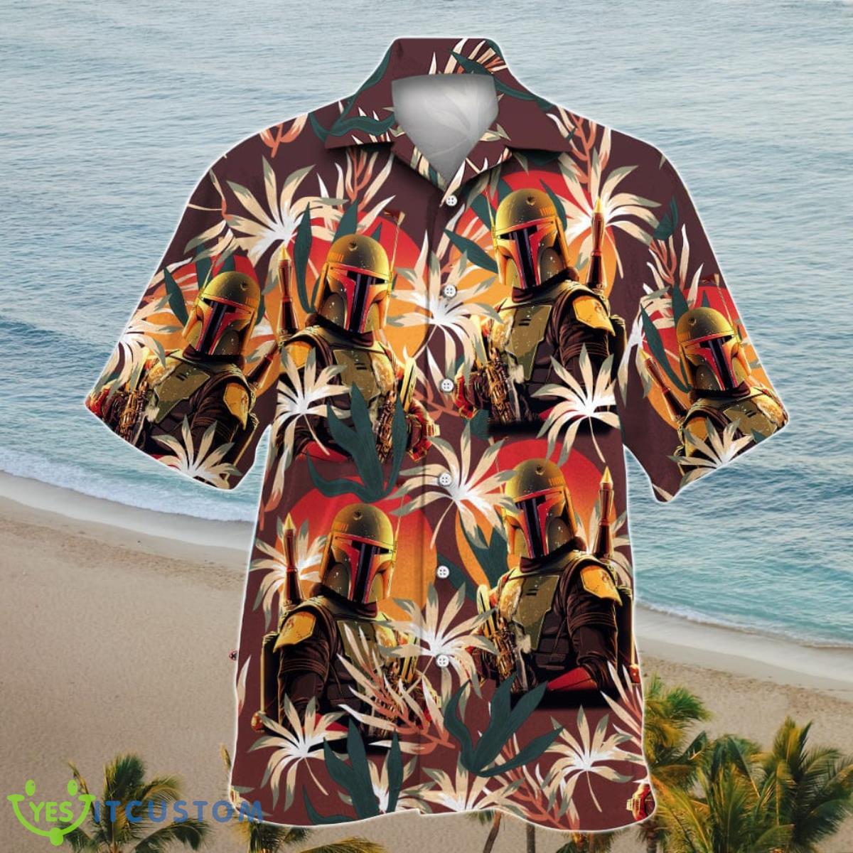 BOBA FETT PALM LEAVES- HAWAIIAN SHIRT Best Gift For Men And Women Product Photo 2
