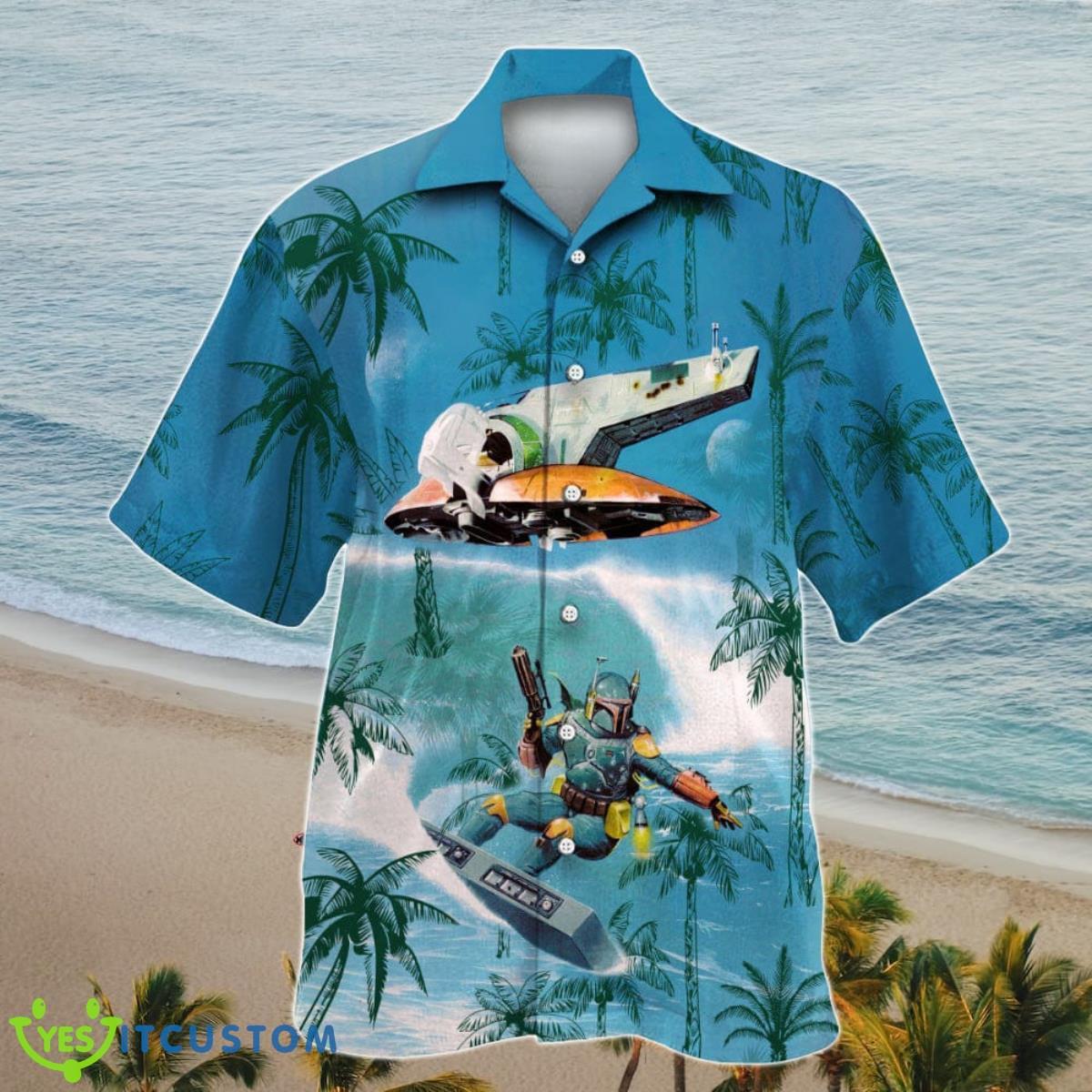 Boba Fett The Mandalorian Surfing Hawaiian Shirt Best Gift Men And Women Product Photo 2