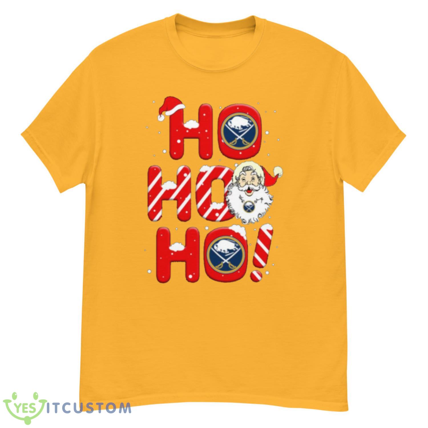 Buffalo Sabres NHL Hockey Ho Ho Ho Santa Claus Merry Christmas Shirt T Shirt 3 Buffalo Sabres NHL Hockey Ho Ho Ho Santa Claus Merry Christmas Shirt T Shirt - G500 Men’s Classic T-Shirt-3