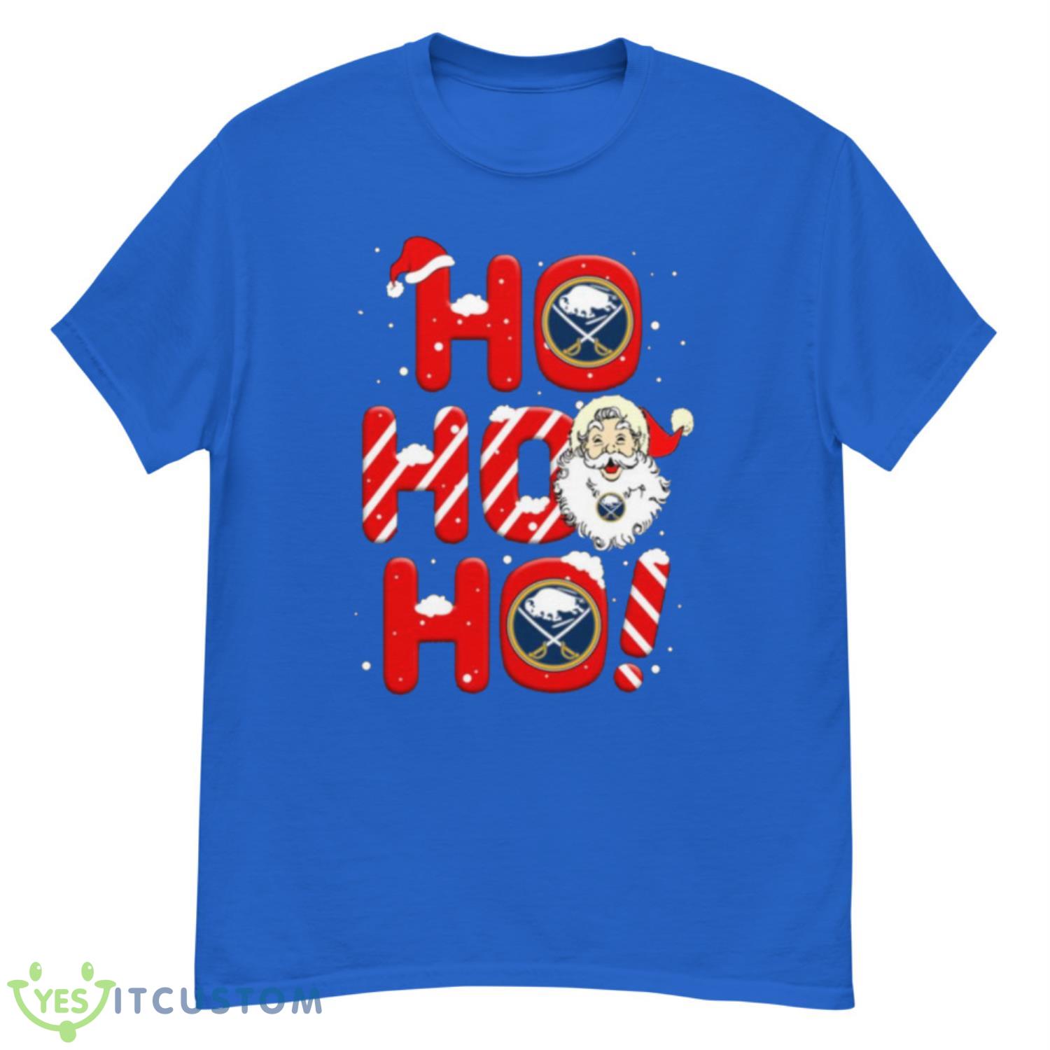Buffalo Sabres NHL Hockey Ho Ho Ho Santa Claus Merry Christmas Shirt T Shirt 4 Buffalo Sabres NHL Hockey Ho Ho Ho Santa Claus Merry Christmas Shirt T Shirt - G500 Men’s Classic T-Shirt