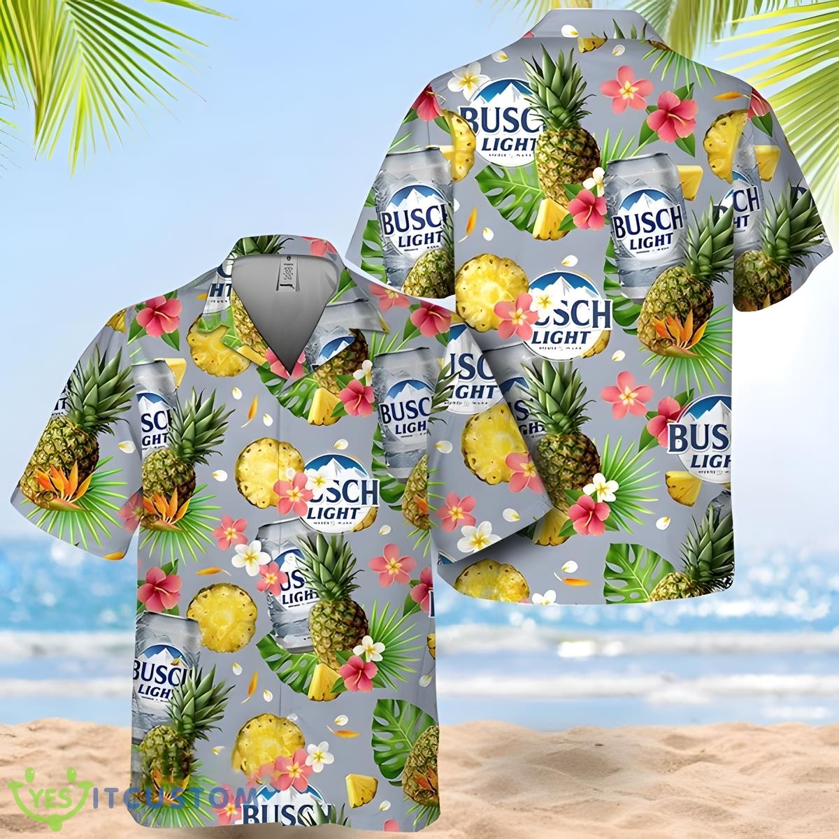 Busch Light Beer Pineapple Pattern Trendy Hawaiian Shirt For Summer 2 Busch Light Beer Pineapple Pattern Trendy Hawaiian Shirt For Summer - Busch Light Beer Pineapple Pattern Trendy Summer Gift Hawaiian Shirt