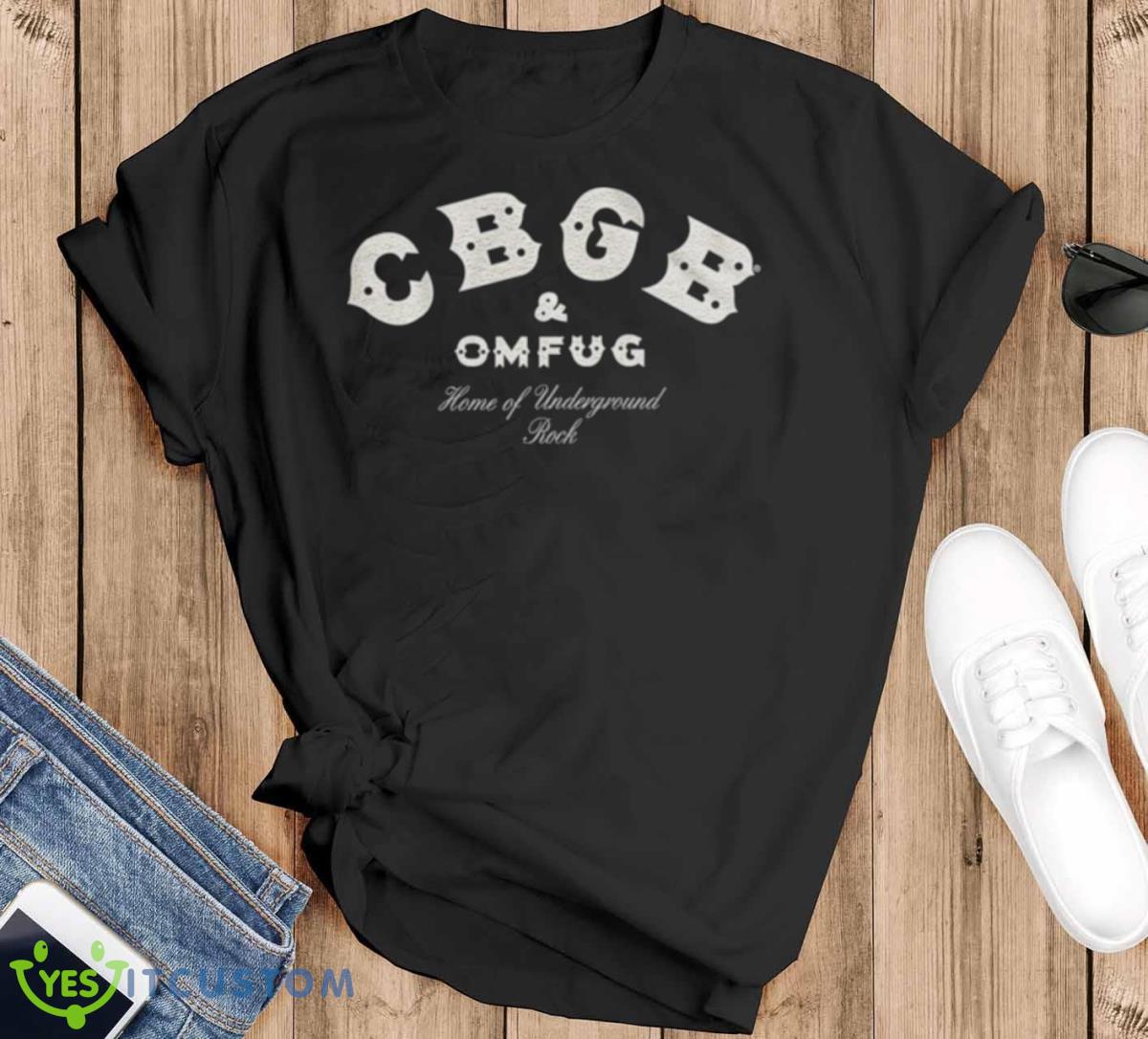 Cbgb And Omfug Home Of Underground Rock Shirt - Black T-Shirt