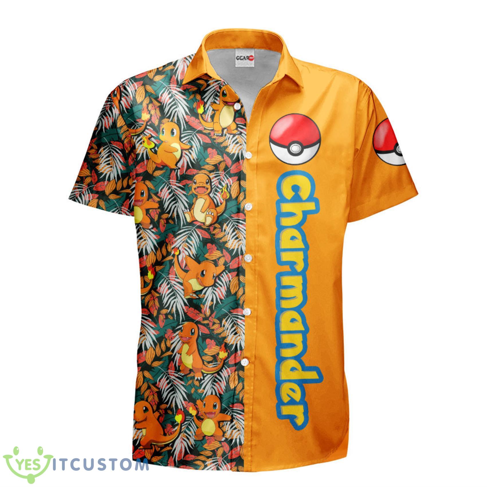 Charmander Hawaiian Shirts Custom Anime Merch Clothes for Men Women 7 Charmander Hawaiian Shirts Custom Anime Merch Clothes for Men Women Product Photo 2