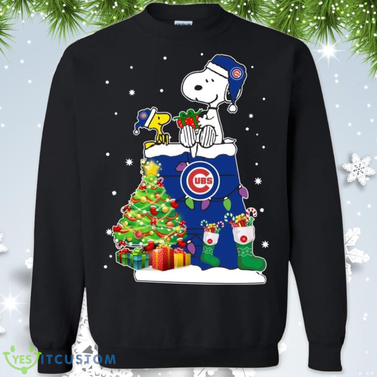 Chicago Cubs Snoopy Lover Christmas Sweatshirt 2 Chicago Cubs Snoopy Lover Christmas Sweatshirt Product Photo 1