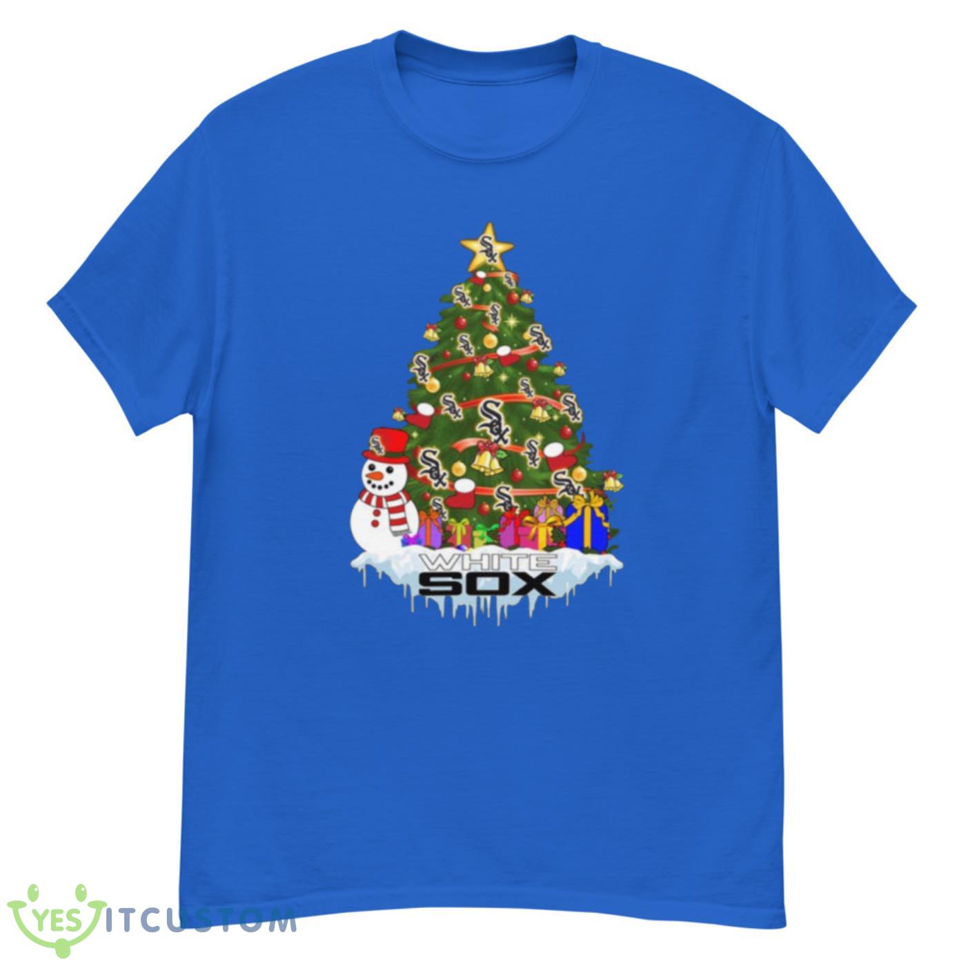Chicago White Sox Merry Christmas MLB Baseball Sports T Shirt - G500 Men’s Classic T-Shirt-2