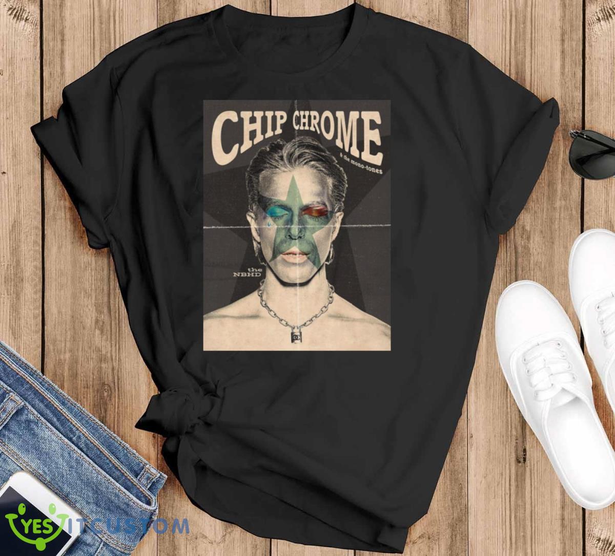 Chip Chrome & The Mono Tones Shirt - Black T-Shirt
