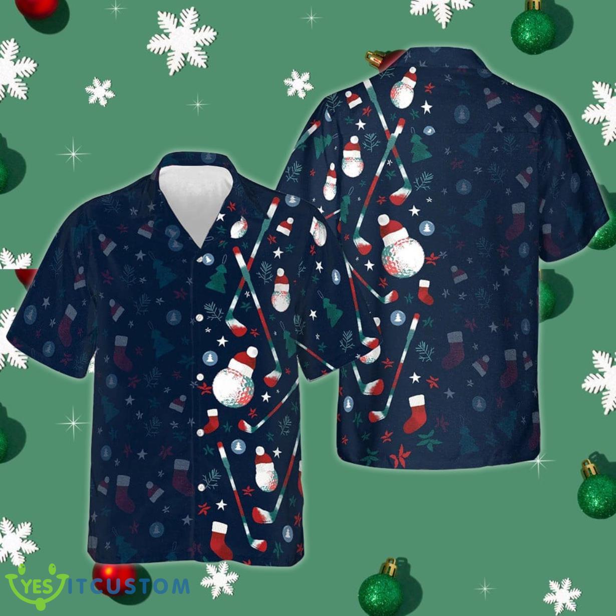 Christmas Golf Hawaiian Shirt Golf Lover Summer Shirts Men Gifts For Christmas 2023 Product Photo 1