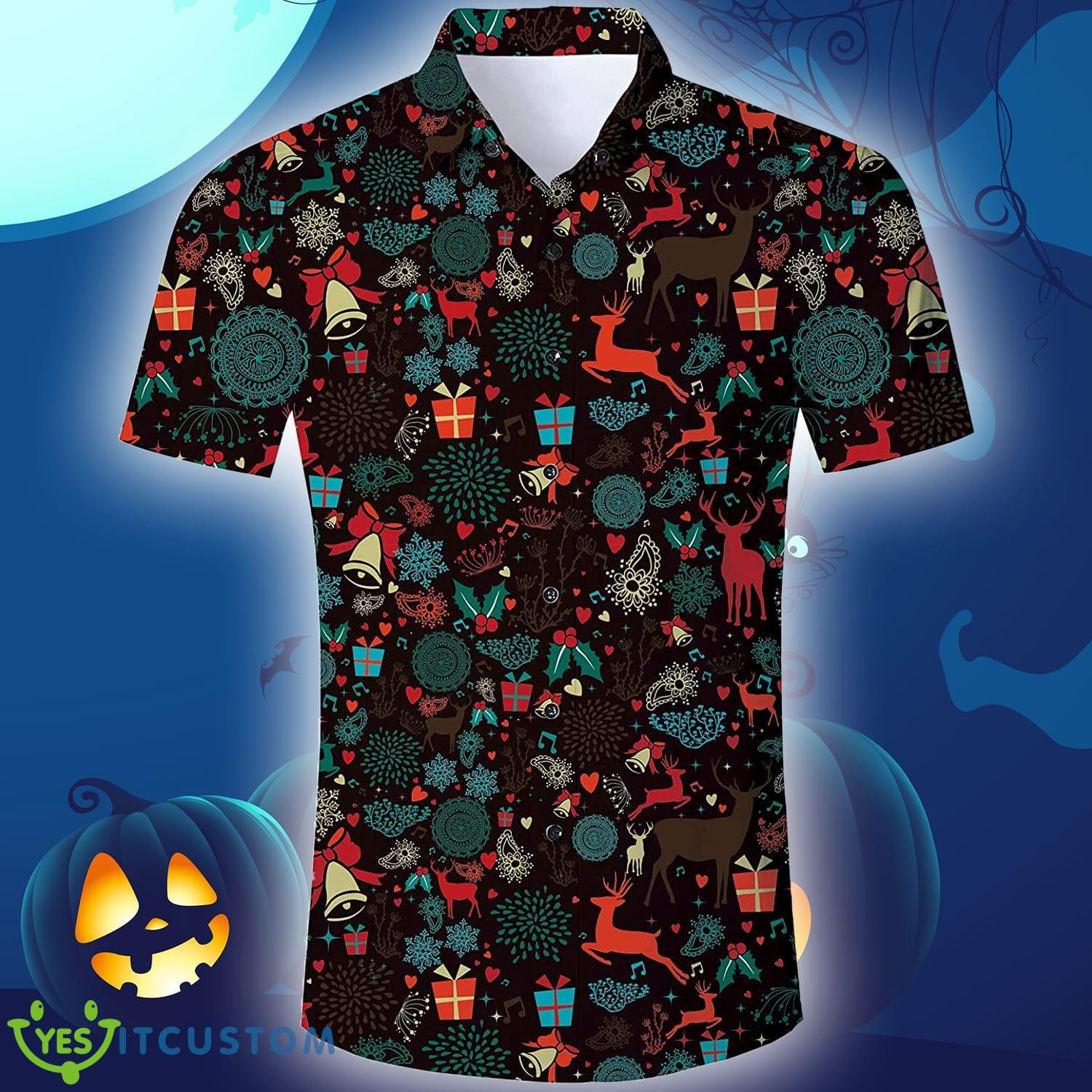 Christmas Reindeer Funny Hawaiian Shirt Gift For Men Women - Christmas Reindeer Funny Hawaiian Shirt Gift For Men Women_1