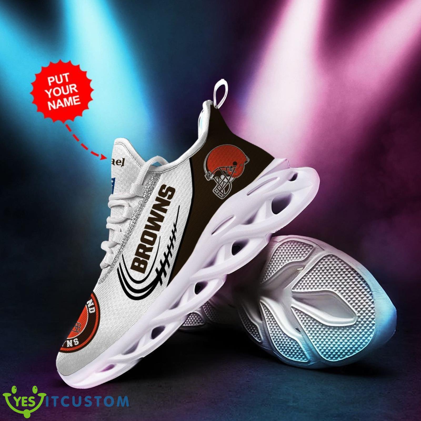 Cleveland Browns Personalized Name Max Soul Sneakers Running Shoes For Fans 5 Cleveland Browns Personalized Name Max Soul Sneakers Running Shoes For Fans Product Photo 5