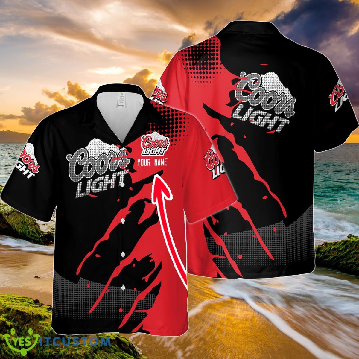Coors Light Custom Name Hawaiian Shirt Best Gift For Real Product Photo 1