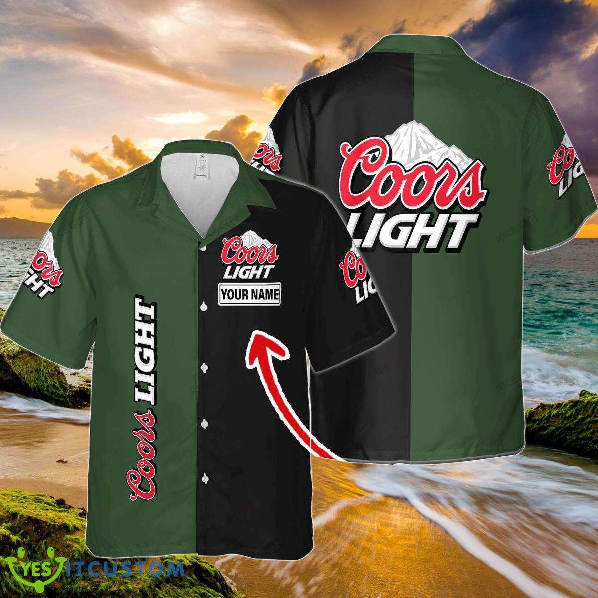 Coors Light Custom Name Hawaiian Shirt Best Gift For Summer Vacation Product Photo 1