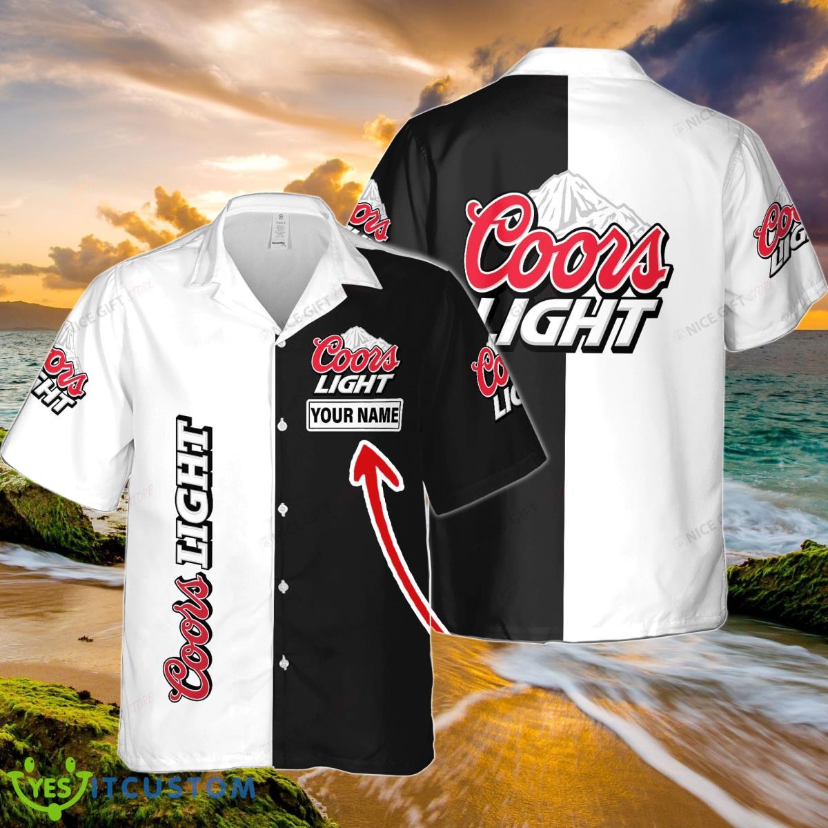 Coors Light Custom Name Hawaiian Shirt Special Gift For Men And Women Product Photo 1
