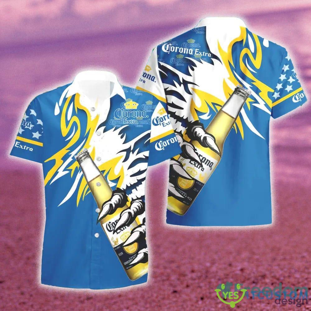 Corona Extra Beer Monster Claw Gift Hawaiian Set Shirt And Short Summer Beach - Corona Extra Beer Monster Claw Hawaiian Shirt And Short_1