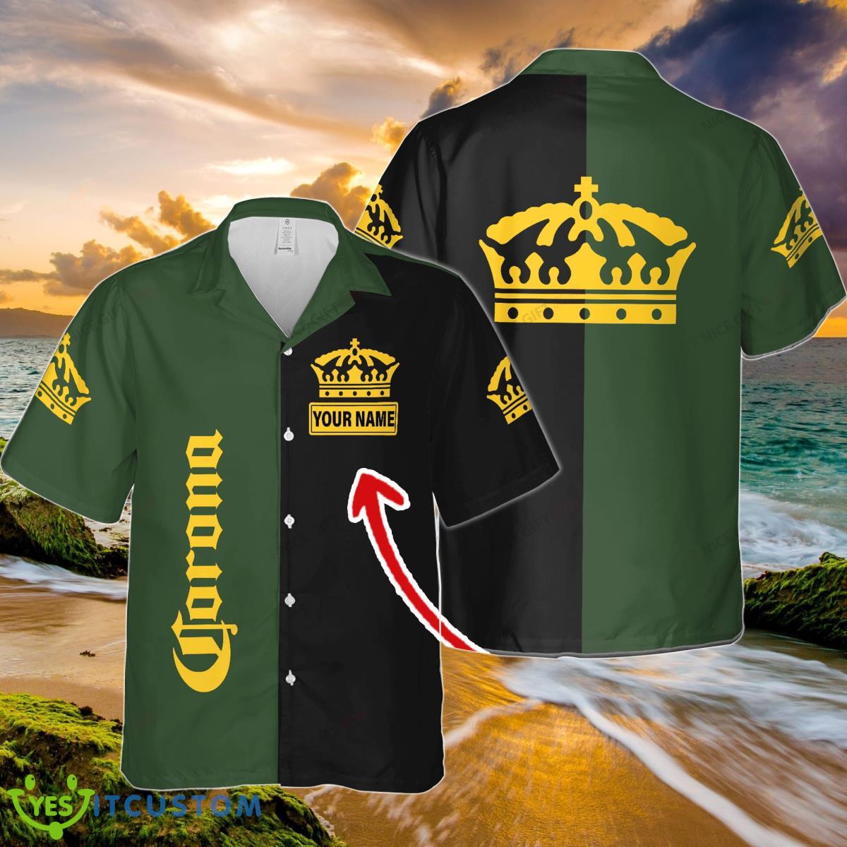 Corona Extra Custom Name Hawaiian Shirt Trendy Summer Gift For Beach Lovers Product Photo 1