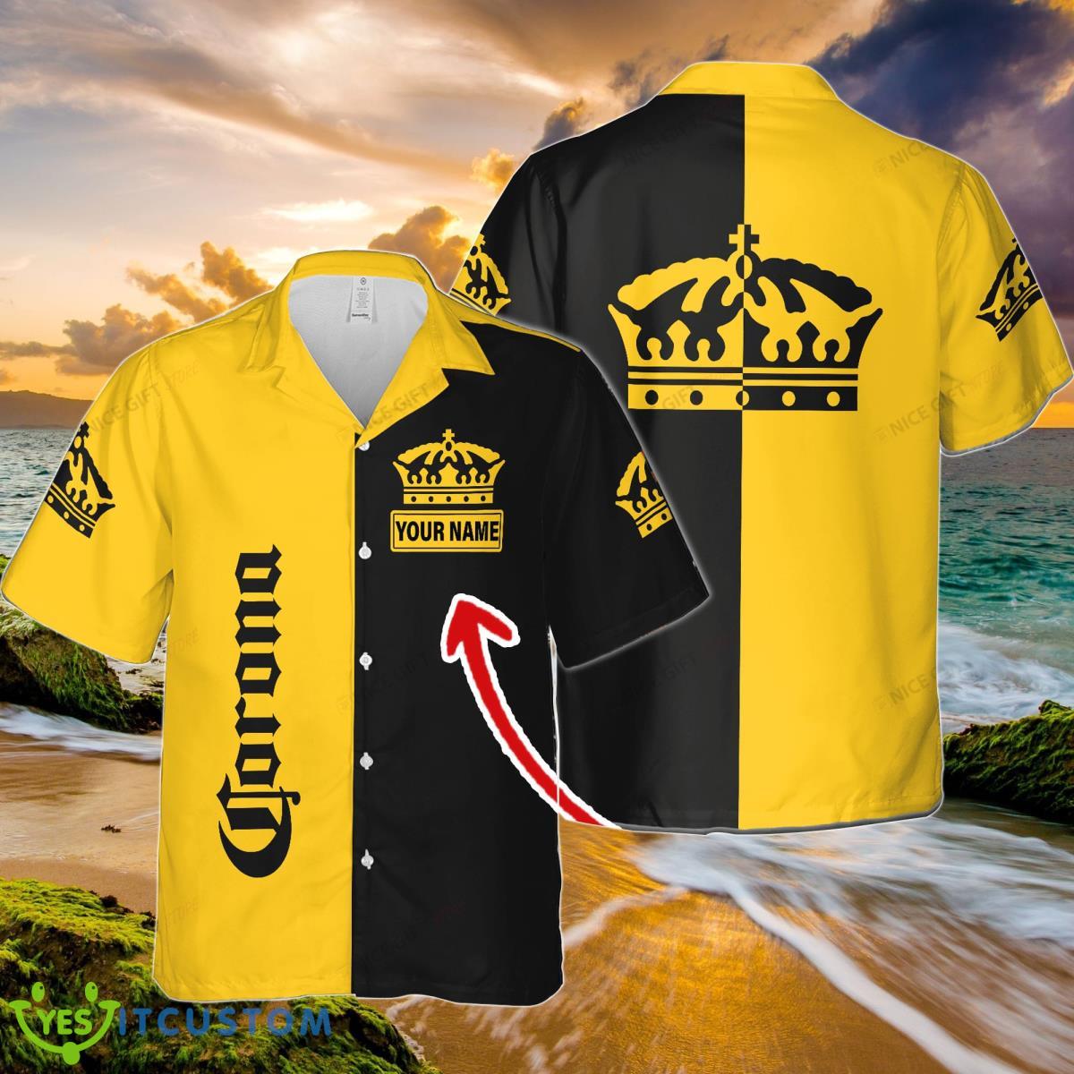 Corona Extra Custom Name Hawaiian Shirt Unique Gift For Men And Women Product Photo 1