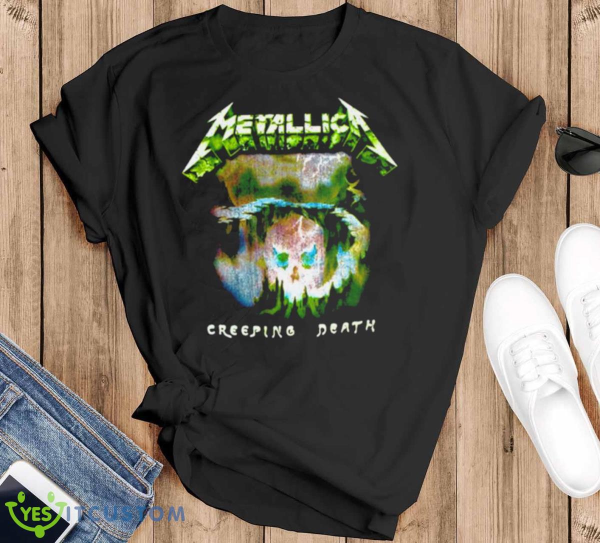 CREEPING DEATH VINTAGE T SHIRT - Black T-Shirt