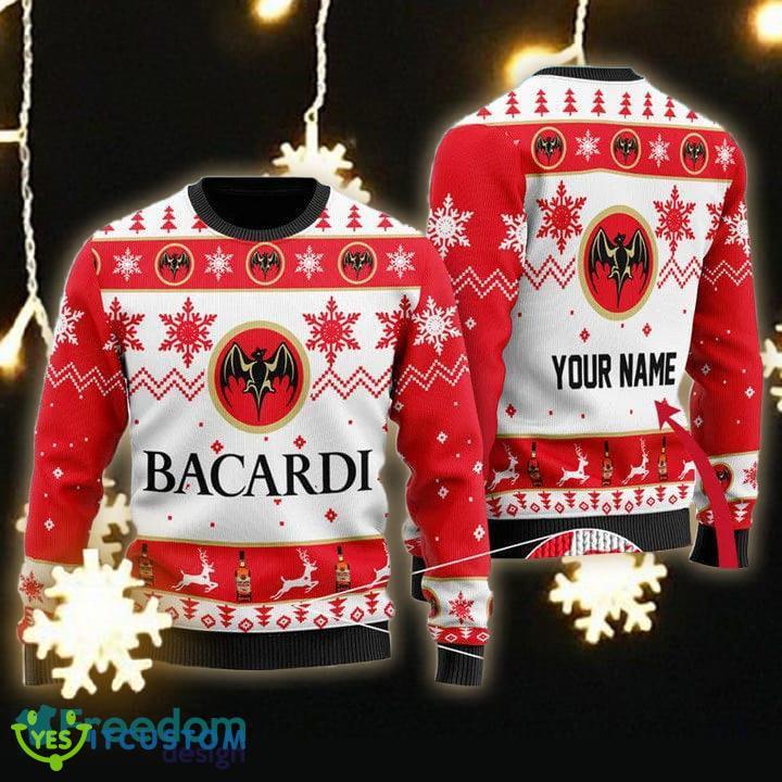 Custom Name Bacardi Ugly Christmas Sweater Gift For Men Women - Personalized Bacardi Ugly Christmas Sweater Gift Men Women