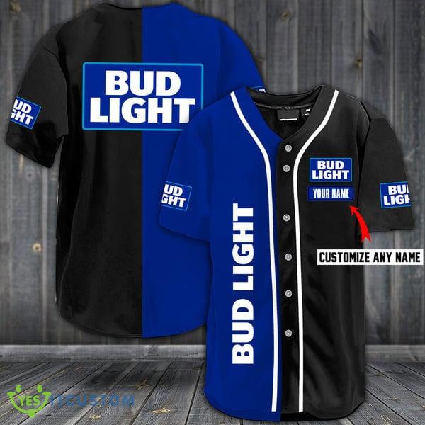 Custom Name Bud Light Baseball Jersey Shirt Gift For Men And Women - Custom Name Bud Light Baseball Jersey Shirt Gift For Men And Women