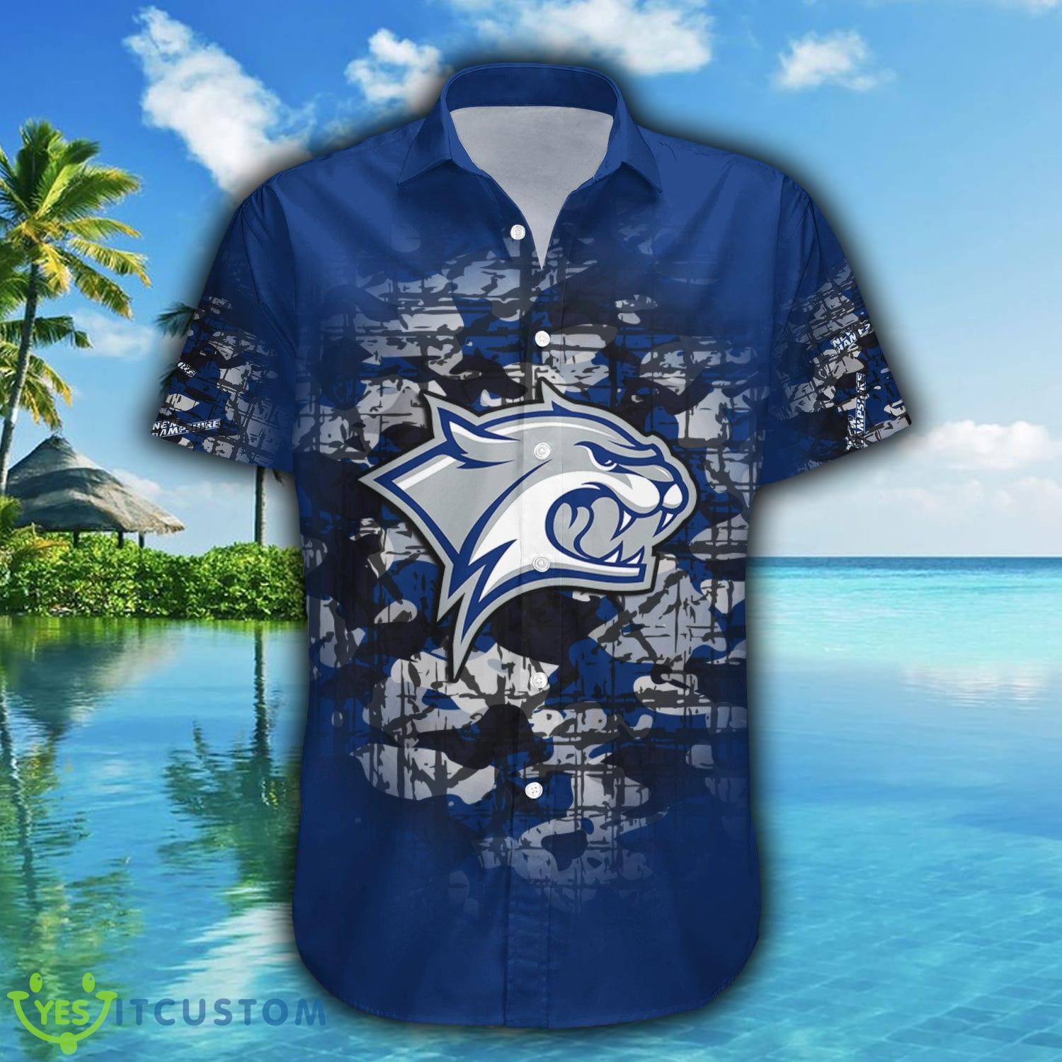 Custom Number And Name New Hampshire Wildcats Hawaiian Shirt Camouflage Vintage NCAA Gift For Fans - New Hampshire Wildcats Hawaii Shirt Camouflage Vintage - NCAA_2