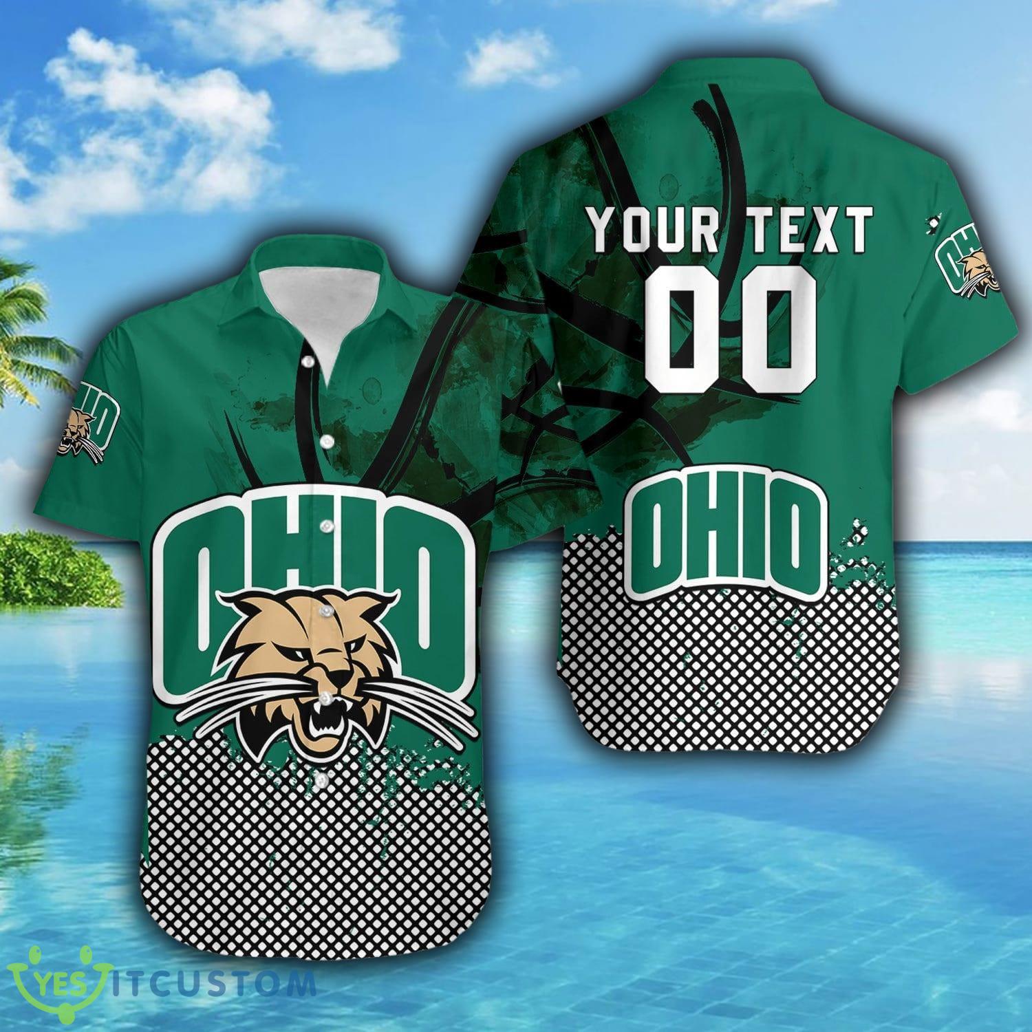 Custom Number And Name Ohio Bobcats Hawaiian Shirt Basketball Net Grunge Pattern NCAA Gift For Fans 5 Custom Number And Name Ohio Bobcats Hawaiian Shirt Basketball Net Grunge Pattern NCAA Gift For Fans - Ohio Bobcats Hawaii Shirt Basketball Net Grunge Pattern- NCAA_4