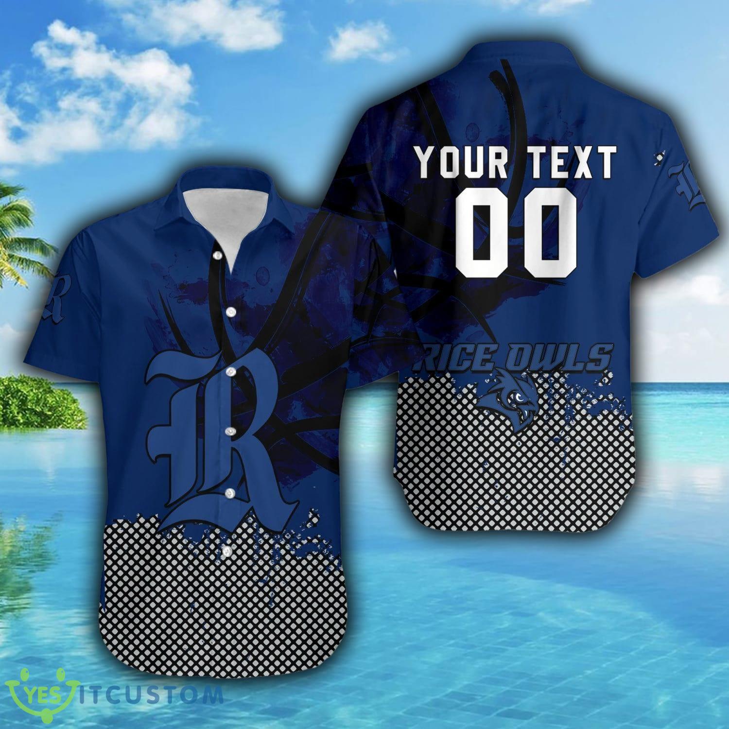 Custom Number And Name Rice Owls Hawaiian Shirt Basketball Net Grunge Pattern NCAA Gift For Fans 5 Custom Number And Name Rice Owls Hawaiian Shirt Basketball Net Grunge Pattern NCAA Gift For Fans - Rice Owls Hawaii Shirt Basketball Net Grunge Pattern- NCAA_4