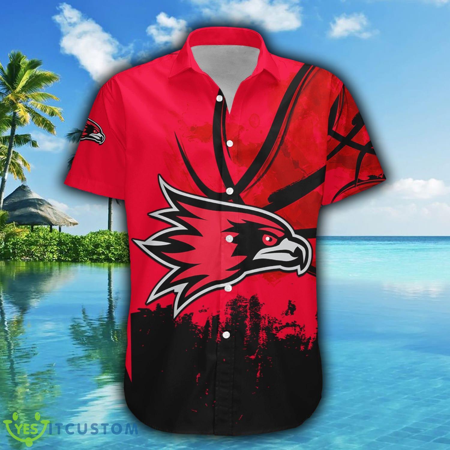 Custom Number And Name Southeast Missouri Redhawks Hawaiian Shirt Basketball Net Grunge Pattern NCAA Gift For Fans - Southeast Missouri Redhawks Hawaii Shirt Basketball Net Grunge Pattern- NCAA_2