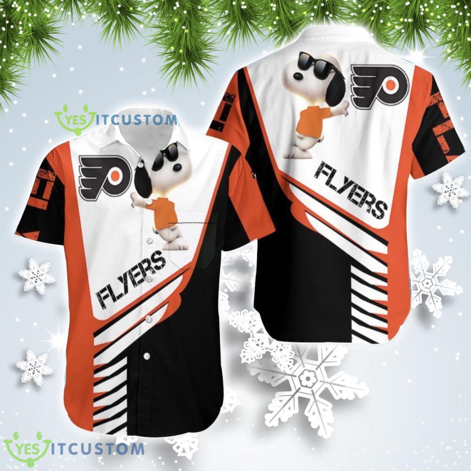 Cute Snoopy Philadelphia Flyers Snoopy Lover Fans Gift Hawaiian Shirt Product Photo 1