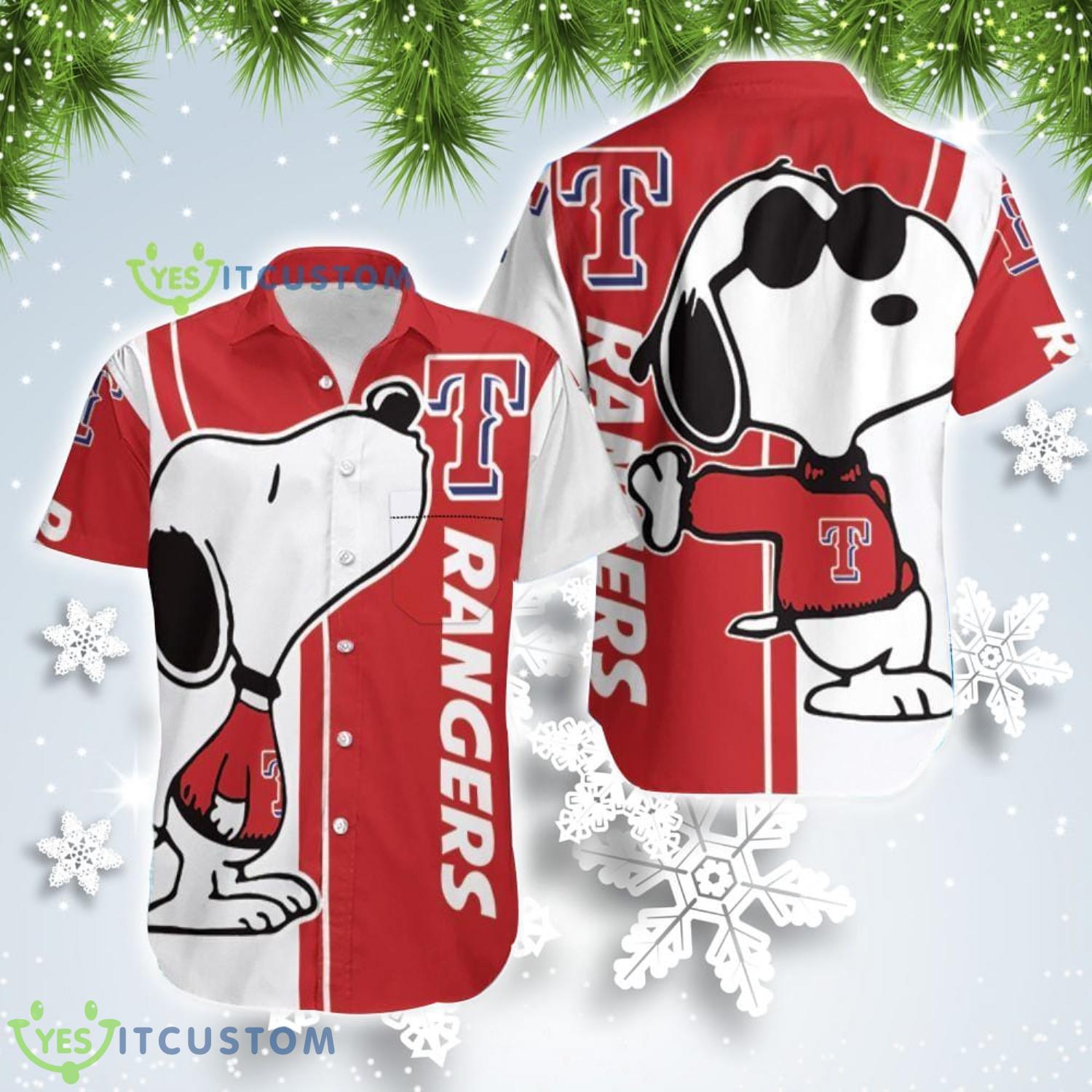 Cute Snoopy Texas Rangers Snoopy Lover Hawaiian Shirt Summer Gift For Fans Product Photo 1