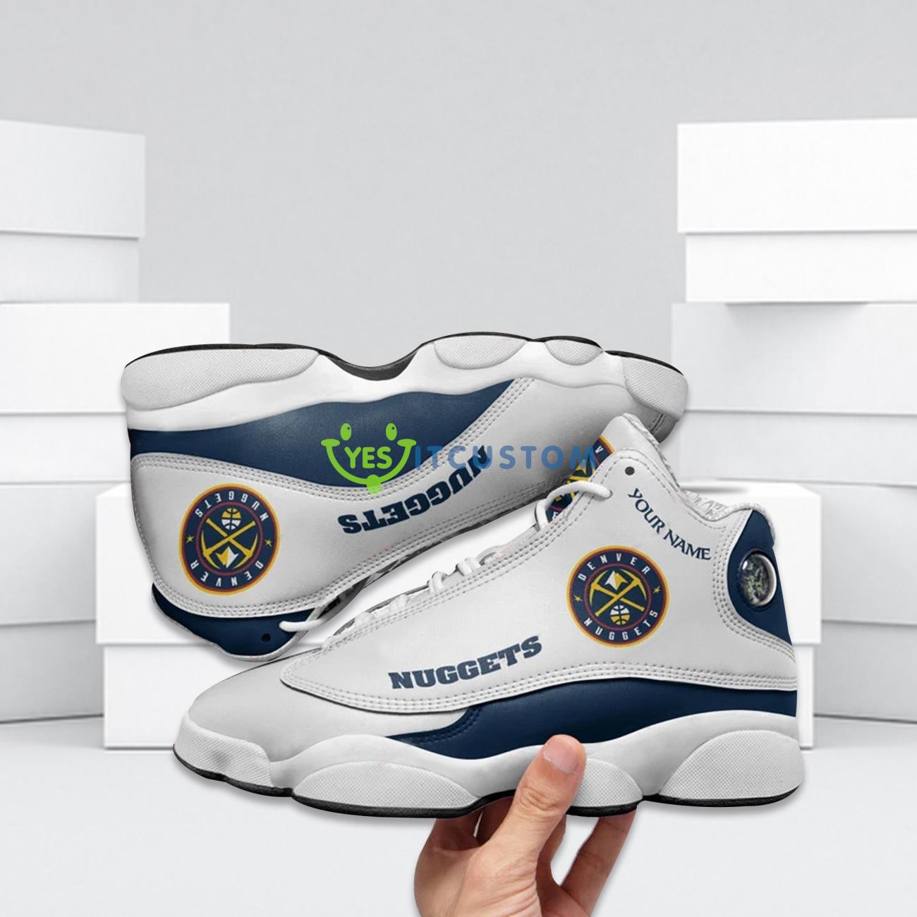 Denver Nuggets Best Custom Name Air Jordan 13 Shoes Product Photo 2