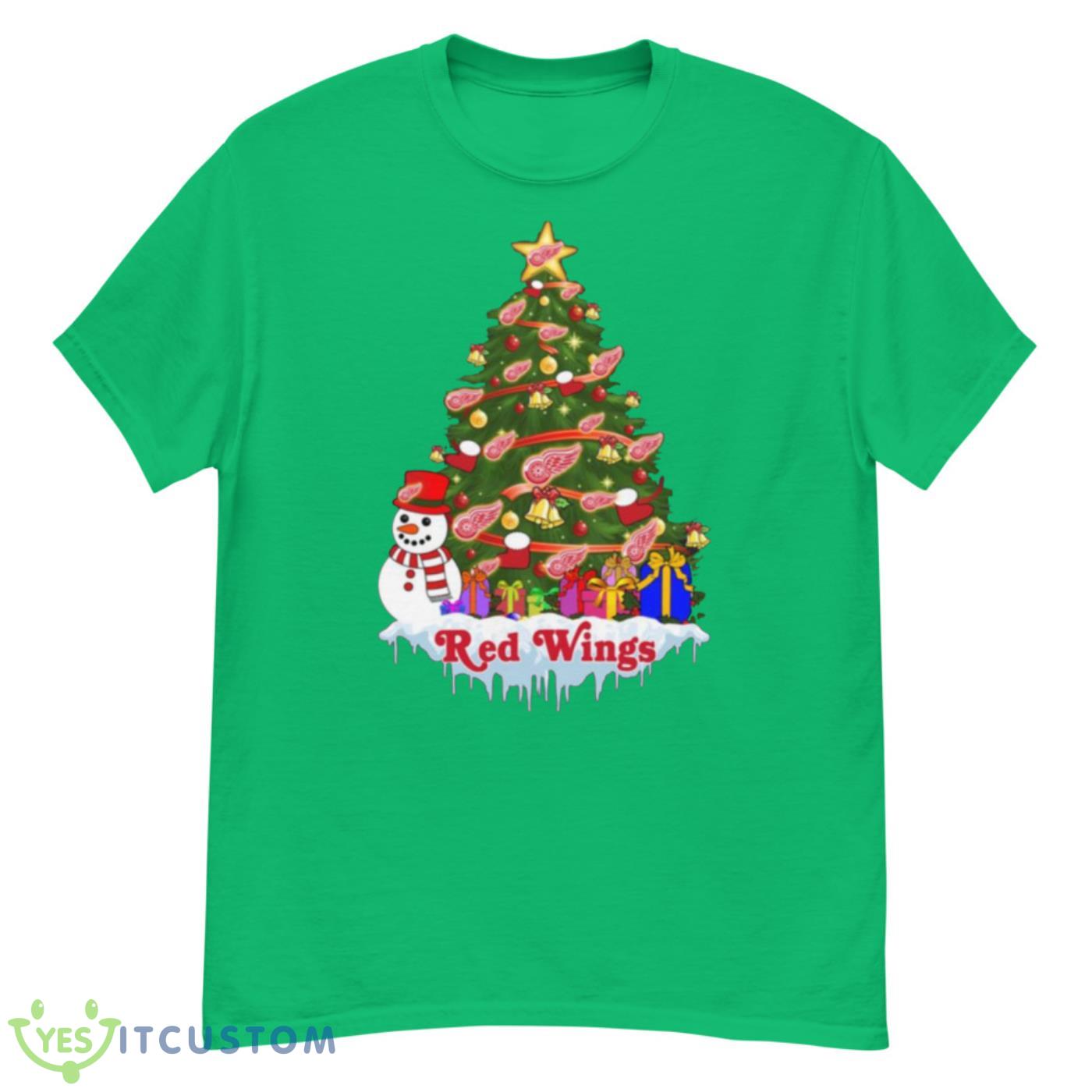 Detroit Red Wings Merry Christmas NHL Hockey Sports T Shirt 3 Detroit Red Wings Merry Christmas NHL Hockey Sports T Shirt - G500 Men’s Classic T-Shirt-3