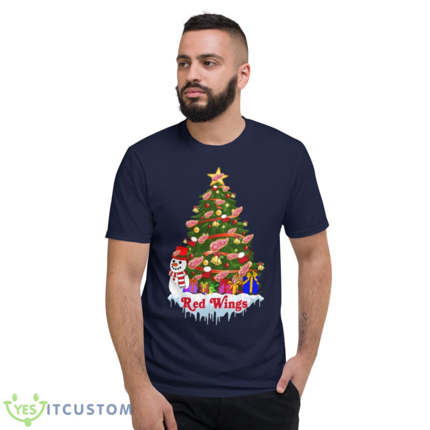 Detroit Red Wings Merry Christmas NHL Hockey Sports T Shirt 5 Detroit Red Wings Merry Christmas NHL Hockey Sports T Shirt - Short Sleeve T-Shirt