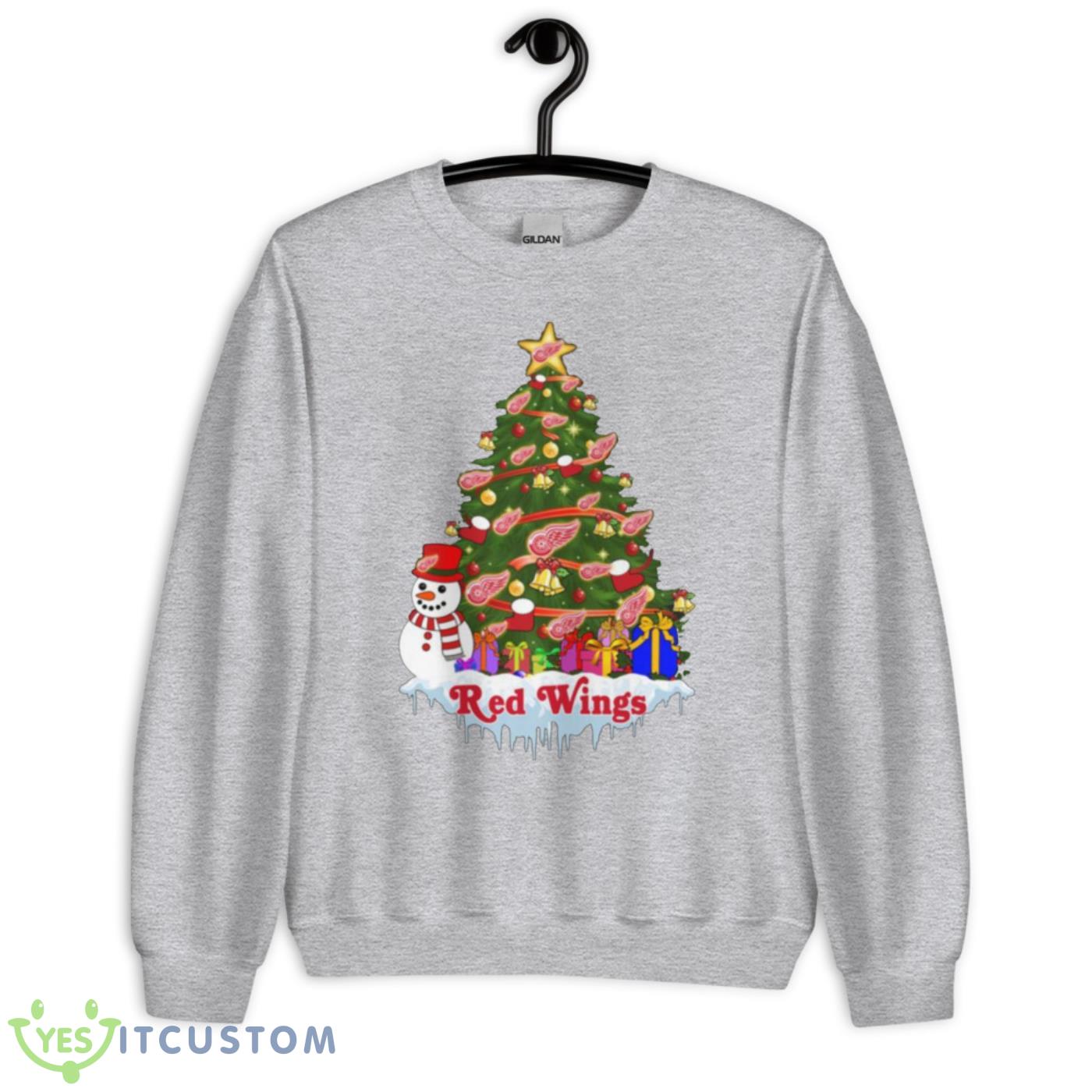 Detroit Red Wings Merry Christmas NHL Hockey Sports T Shirt 17 Detroit Red Wings Merry Christmas NHL Hockey Sports T Shirt - Unisex Crewneck Sweatshirt-1