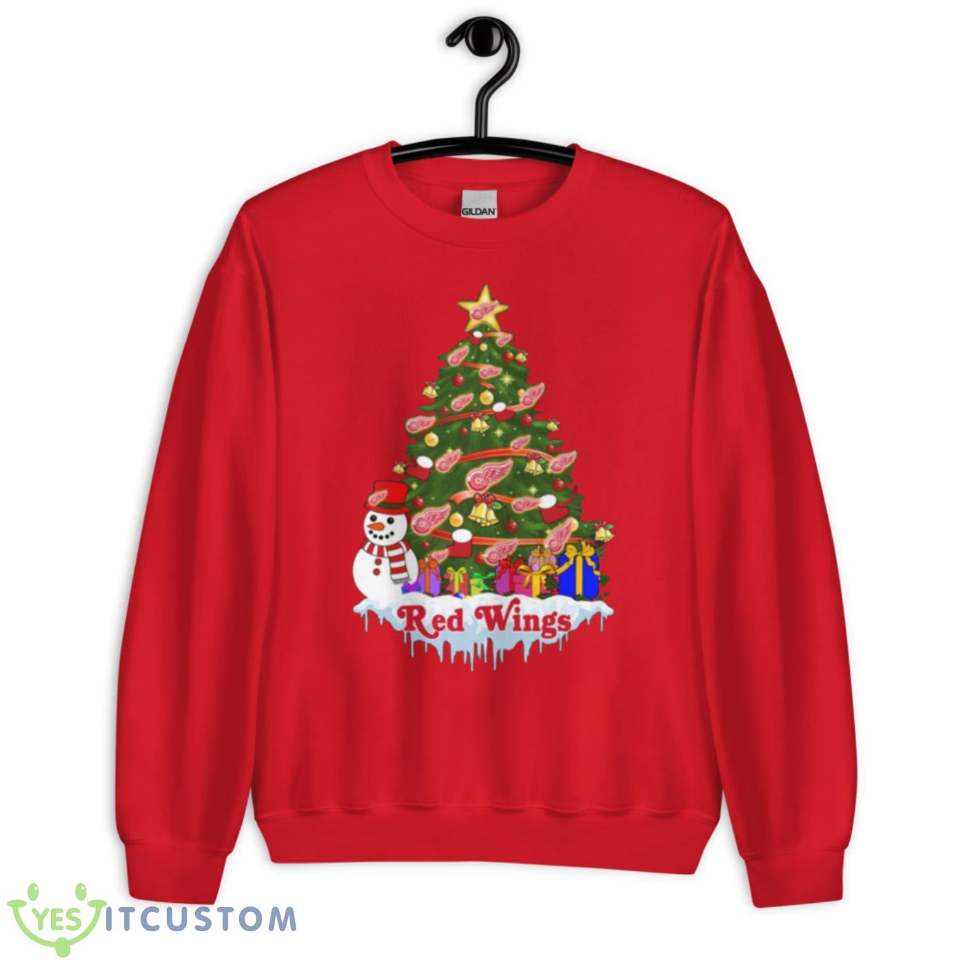 Detroit Red Wings Merry Christmas NHL Hockey Sports T Shirt 7 Detroit Red Wings Merry Christmas NHL Hockey Sports T Shirt - Unisex Crewneck Sweatshirt