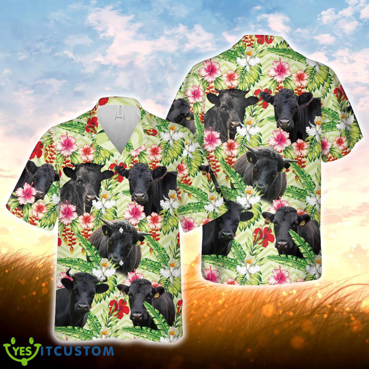 Dexter Hibicus Floral 3D Hawaiian Shirt For Men Women Product Photo 1