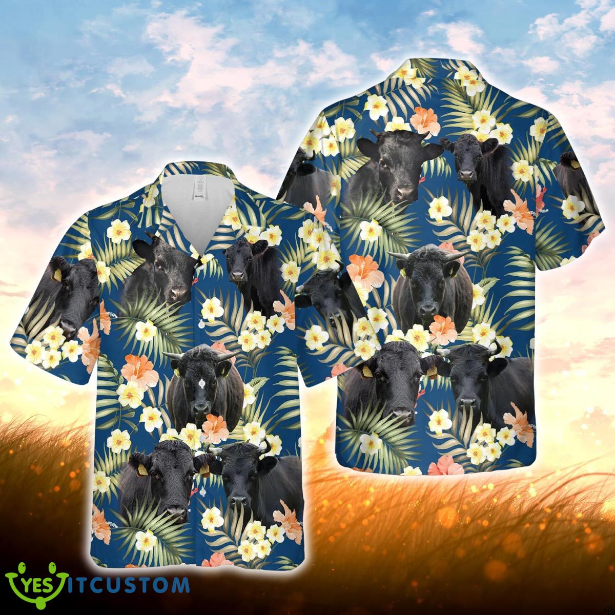 Dexter Summer Blue Floral 3D Hawaiian Shirt For Men Women Product Photo 1