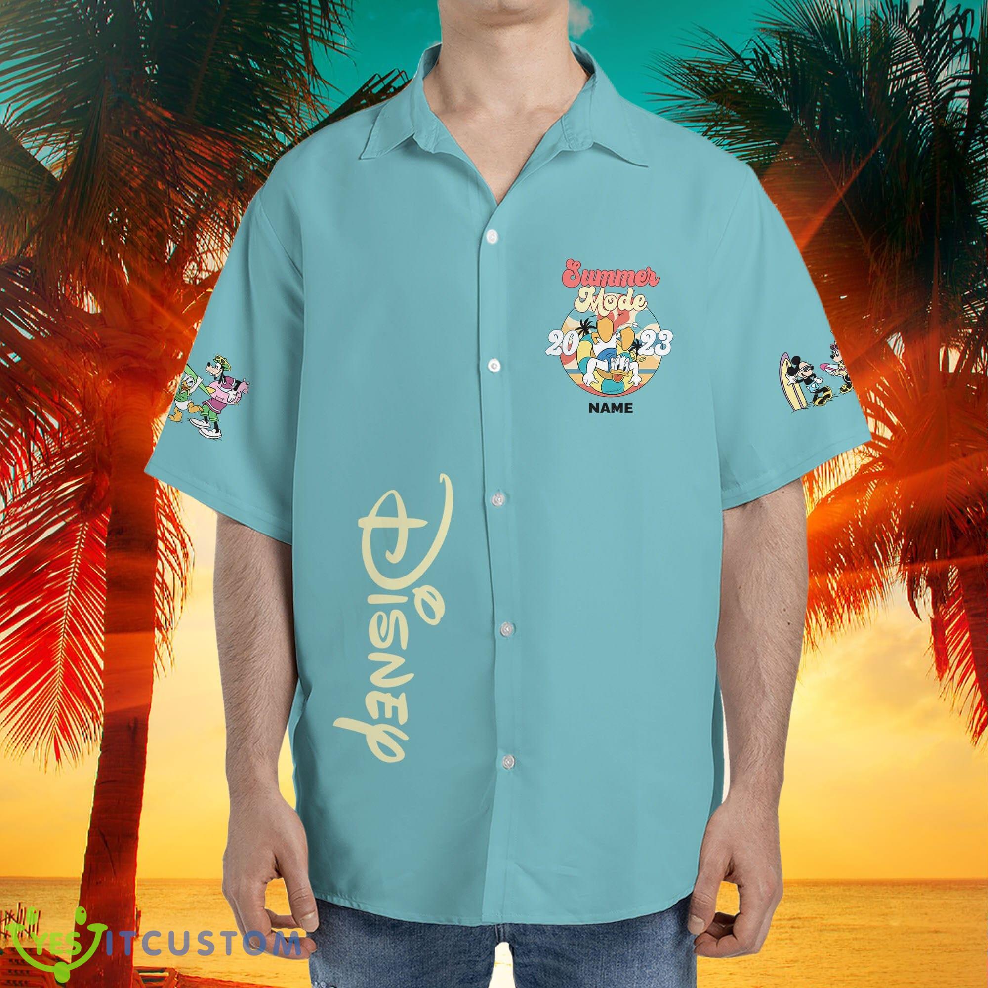 Disney Donald Summer Mode 3D Hawaiian Shirt Custom Name Disneyworld Style 1 For Men And Women 7 Disney Donald Summer Mode 3D Hawaiian Shirt Custom Name Disneyworld Style 1 For Men And Women - Personalize Disney Donald Summer Mode Hawaii Shirt Custom Name Disneyworld Custom Name shirts, Disney Vacation Summer Trip Family Hawaiian_5