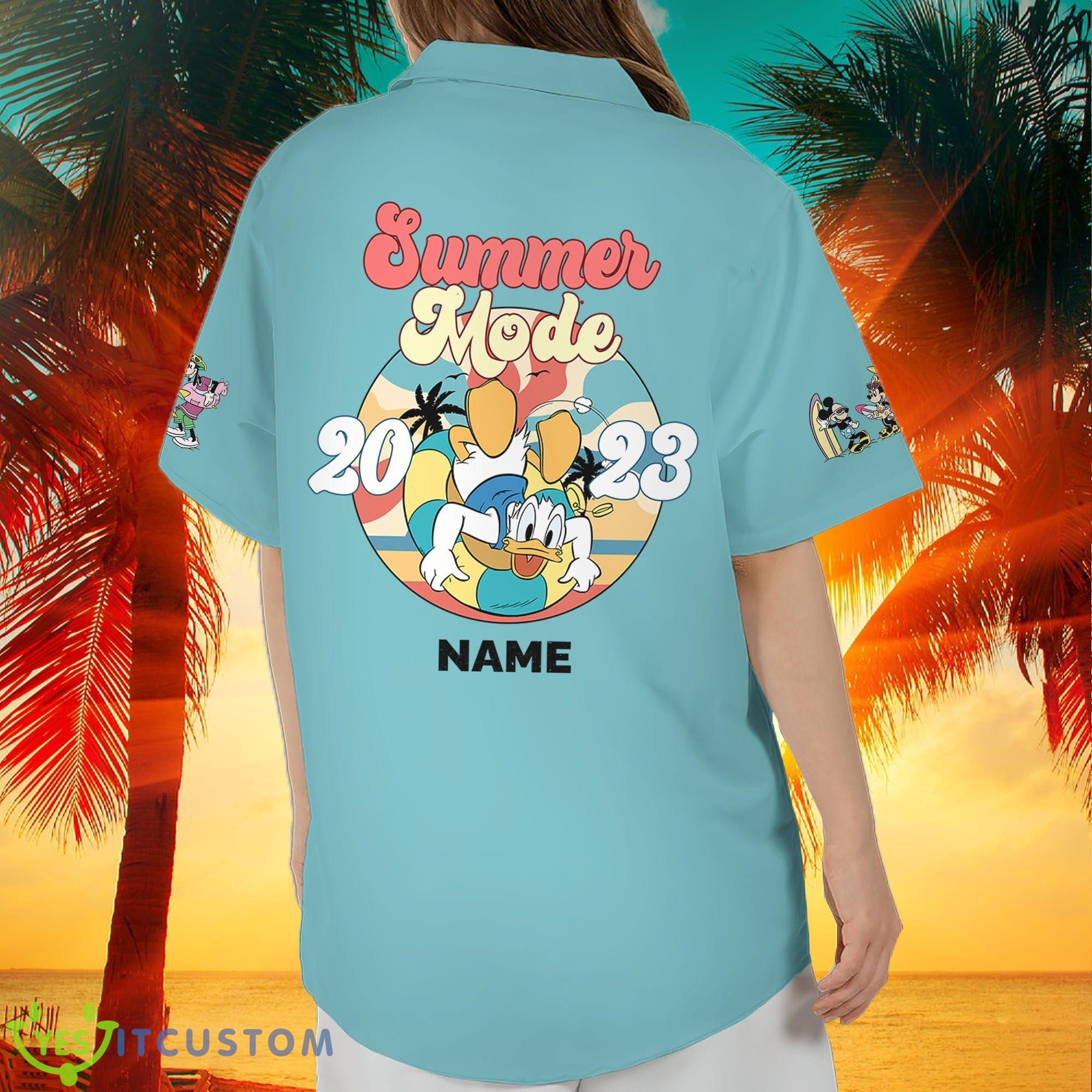 Disney Donald Summer Mode 3D Hawaiian Shirt Custom Name Disneyworld Style 1 For Men And Women 3 Disney Donald Summer Mode 3D Hawaiian Shirt Custom Name Disneyworld Style 1 For Men And Women - Personalize Disney Donald Summer Mode Hawaii Shirt Custom Name Disneyworld Custom Name shirts, Disney Vacation Summer Trip Family Hawaiian_6