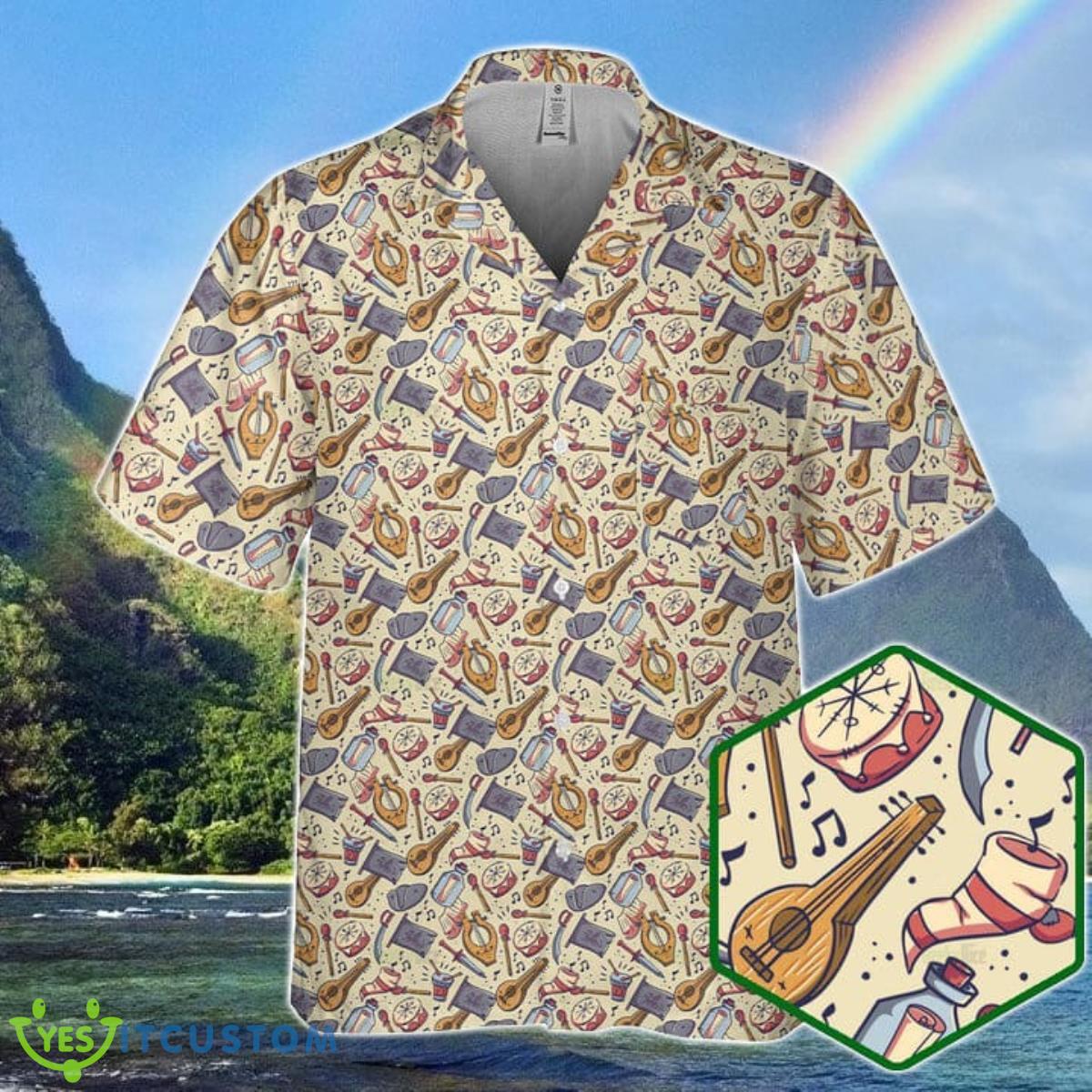 DnD Hawaiian Shirt Bard Pattern Best Gift For Men And Women Product Photo 1